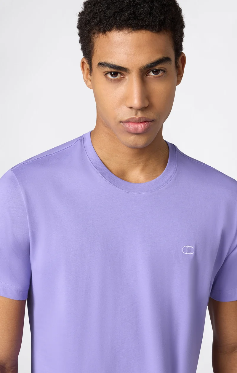 Men’s T-Shirt with Small C Embroidery Logo Icons