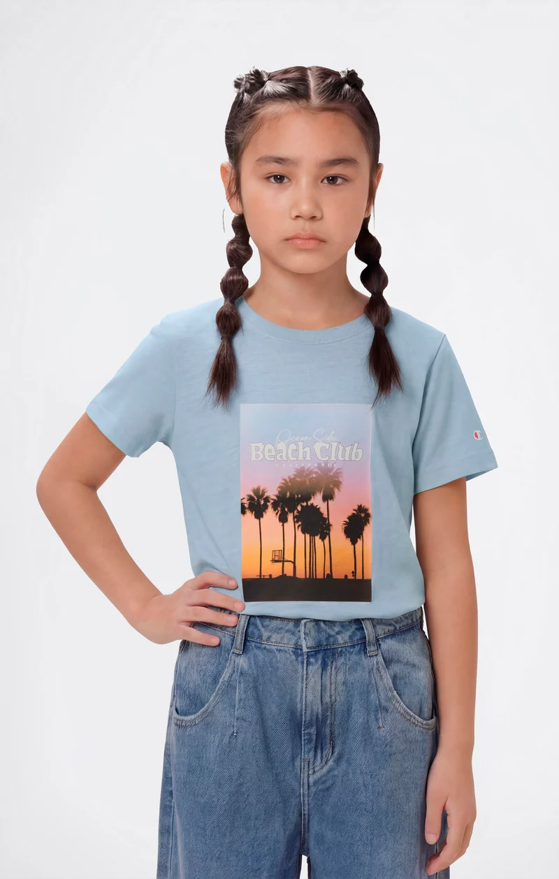 Girls’ Graphic Crewneck T-Shirt