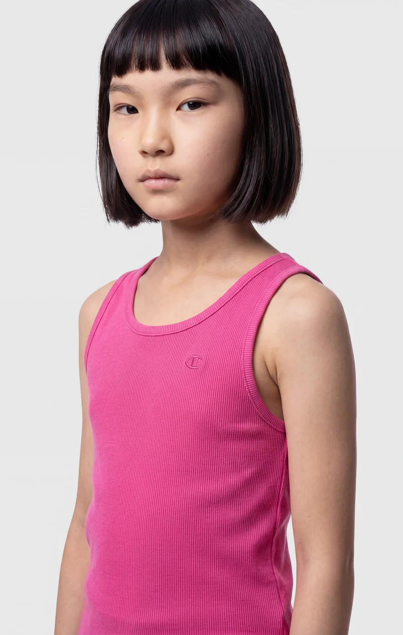 Girls’ Ribbed Cotton Tank Top