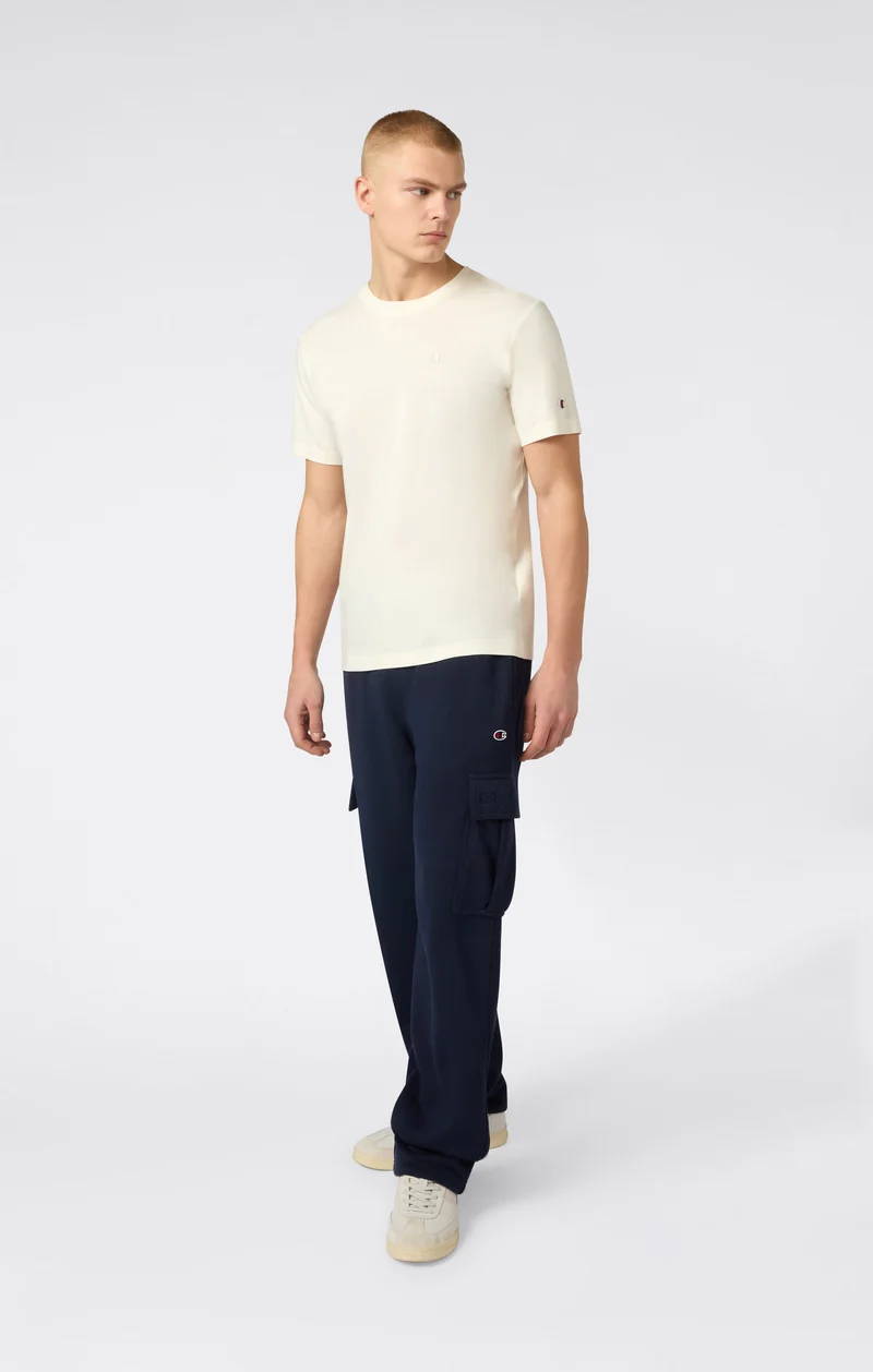 Men’s T-Shirt with Small C Embroidery Logo Icons