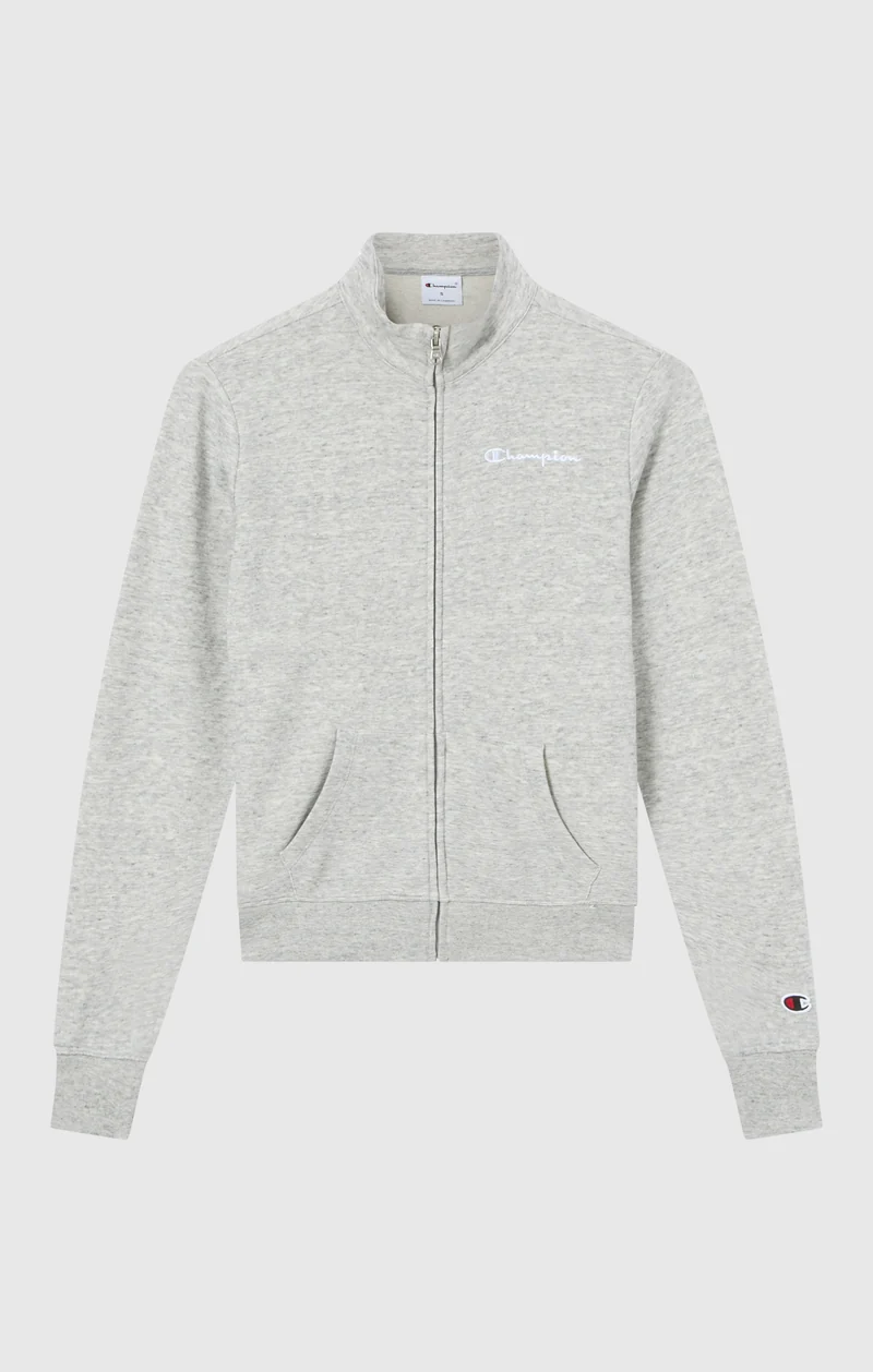 Women’s Lightweight Full Zip Sweatshirt with Contrast Logo Icons