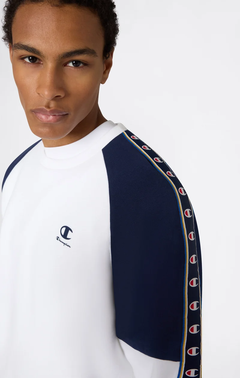 Men’s Interlock Tape Logo Crewneck Sweatshirt