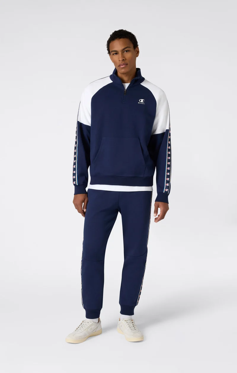 Men’s Interlock Half Zip Tape Logo Sweatshirt