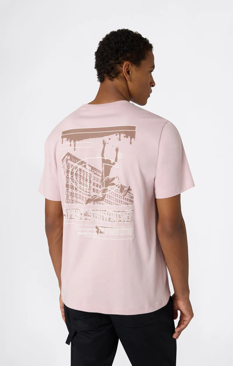 Men’s Crewneck T-Shirt With Puff Print Graphic