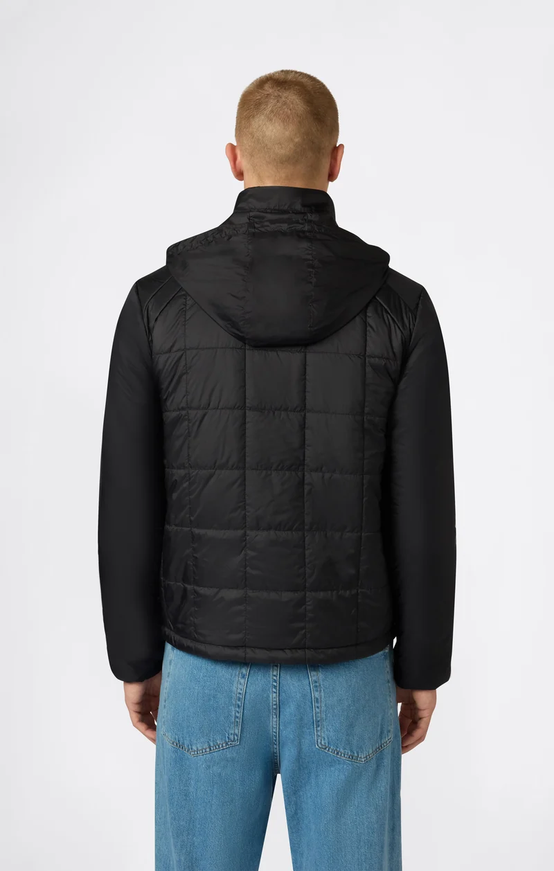 Men’s Padded Hooded Jacket with Full Zip