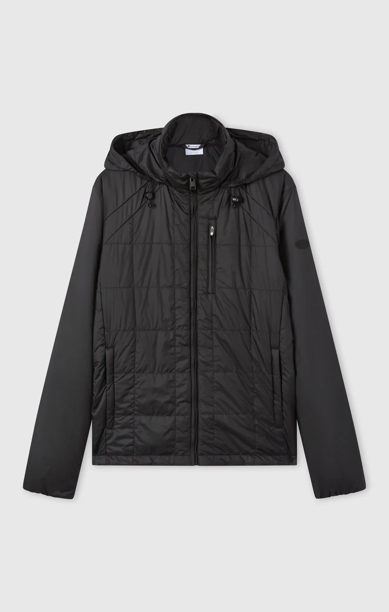 Men’s Padded Hooded Jacket with Full Zip