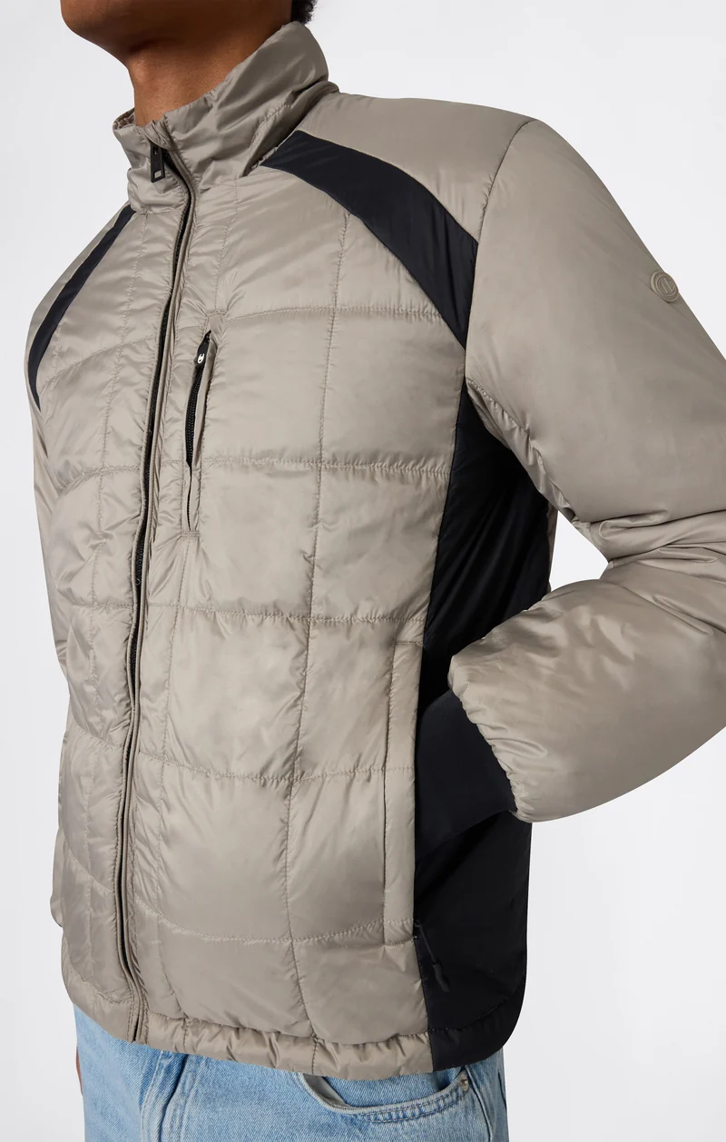 Men’s Padded Hooded Jacket with Full Zip