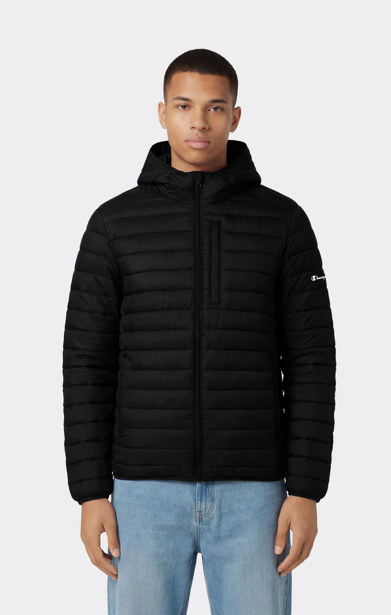 Men’s Lightweight Hooded Padded Jacket with Full Zip