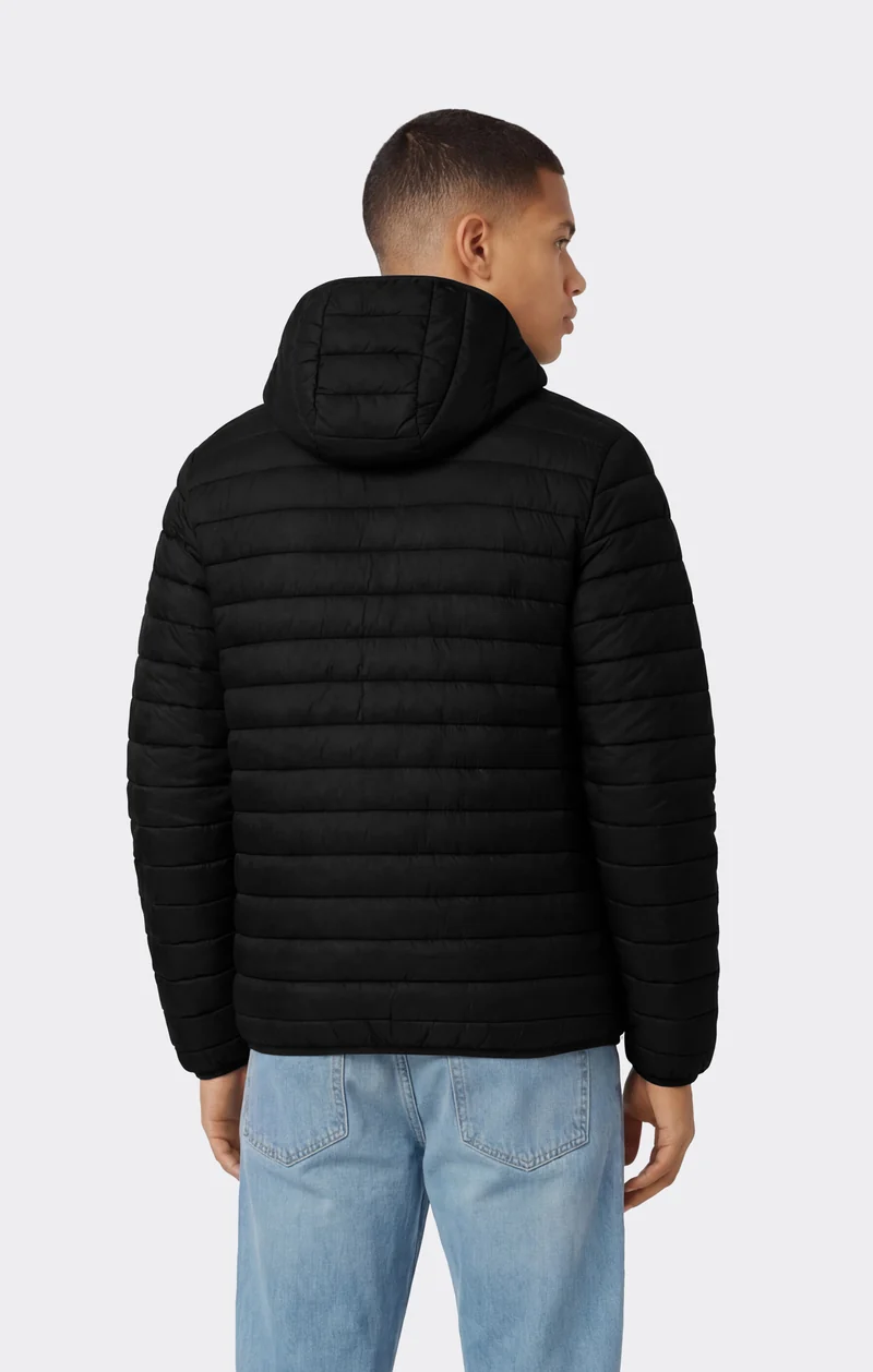 Men’s Lightweight Hooded Padded Jacket with Full Zip