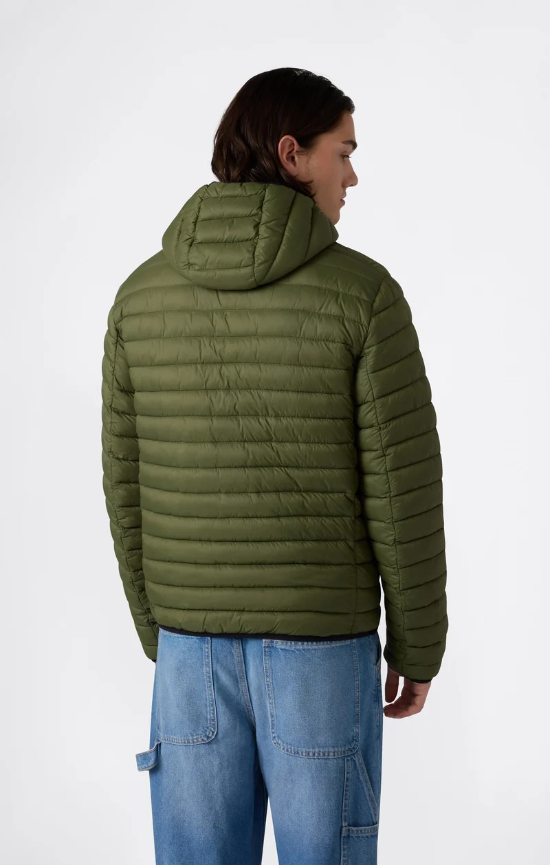 Men’s Lightweight Hooded Padded Jacket with Full Zip