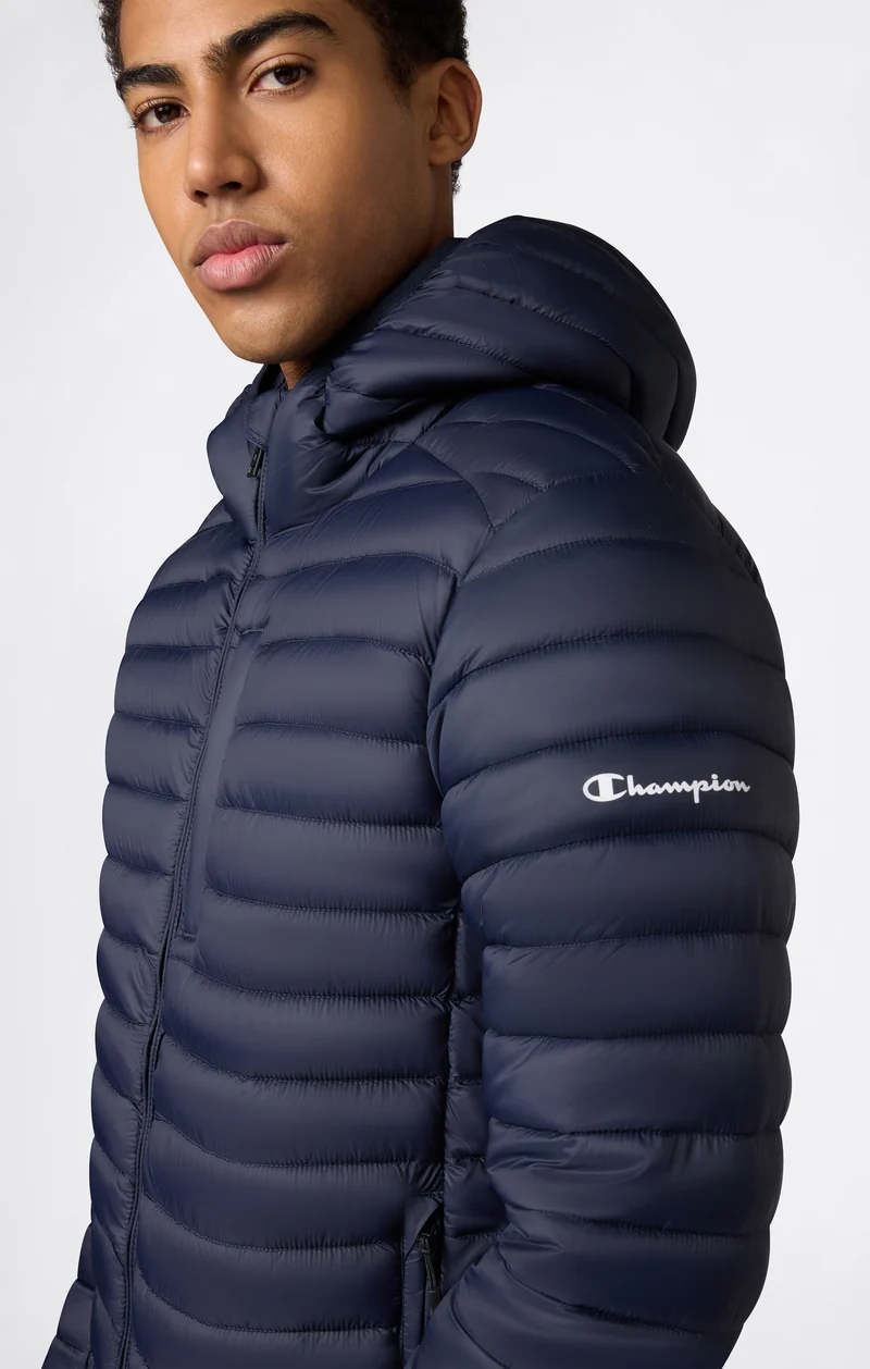Men’s Lightweight Hooded Padded Jacket with Full Zip