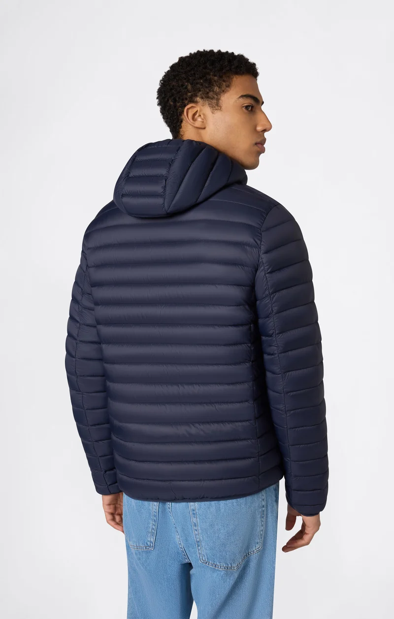 Men’s Lightweight Hooded Padded Jacket with Full Zip