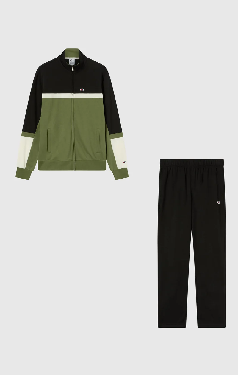 Men’s Lightweight Color Block Full Zip Tracksuit