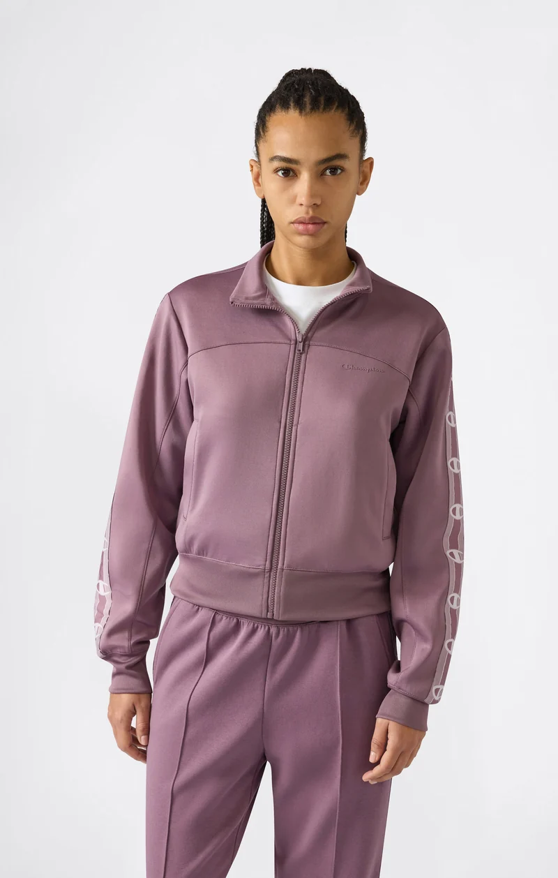 Women’s Full Zip Tape Logo Interlock Sweatshirt