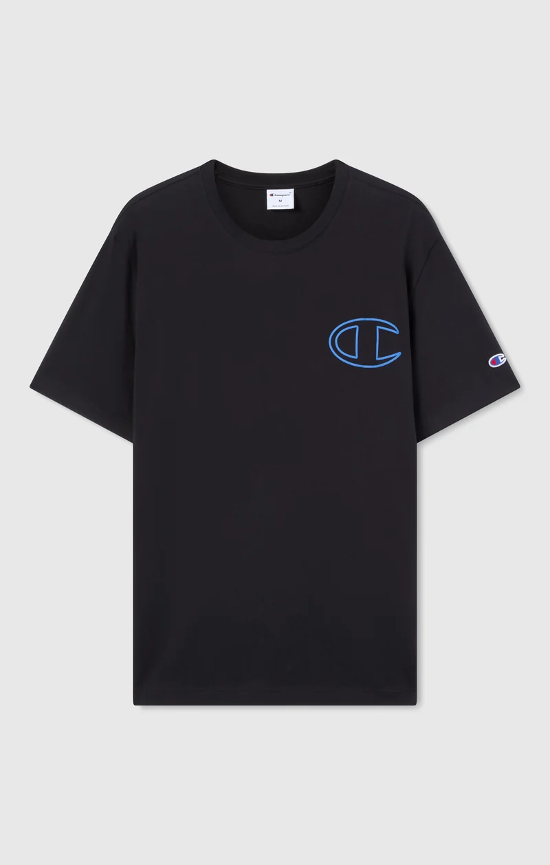 Men’s Crewneck T-Shirt With Puff Print Graphic