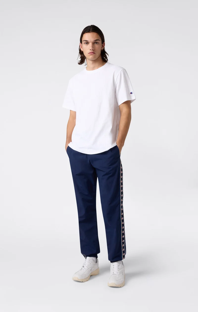 Men’s Track Pants with Elastic Cuffs and Tape Logo