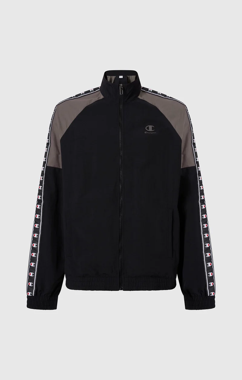 Men’s Track Top with Full Zip and Tape Logo