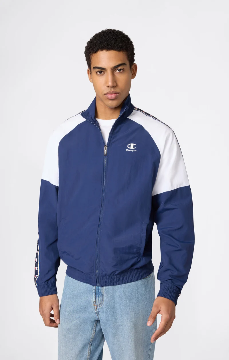 Men’s Track Top with Full Zip and Tape Logo