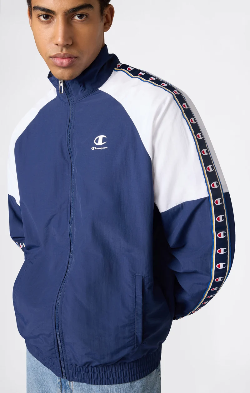 Men’s Track Top with Full Zip and Tape Logo