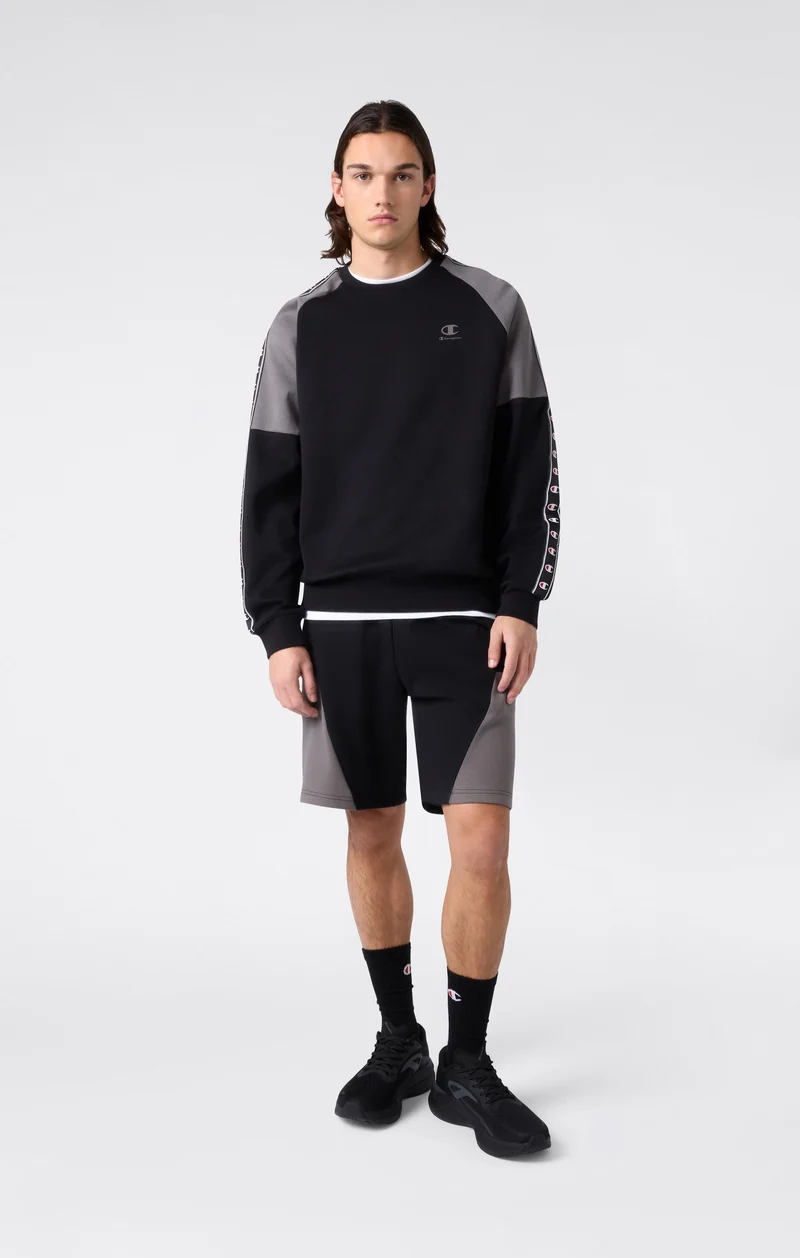 Men’s Interlock Tape Logo Crewneck Sweatshirt