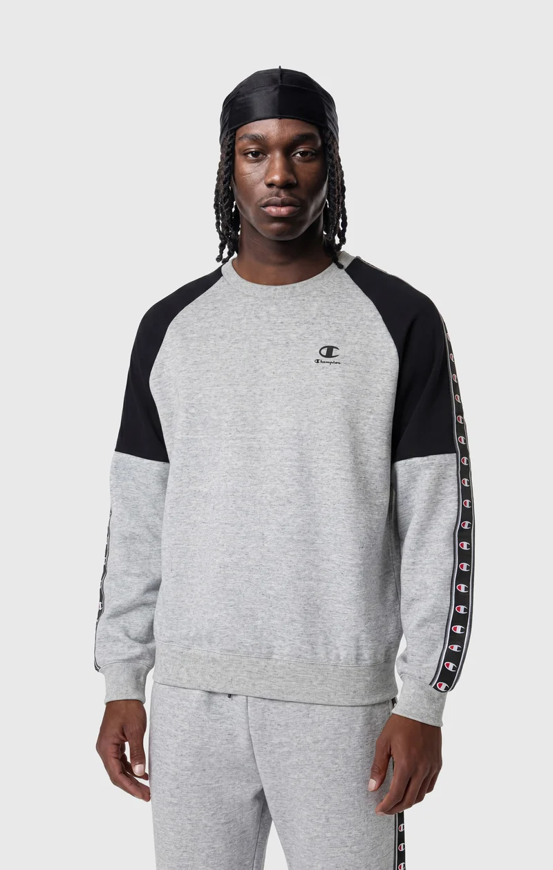 Men’s Interlock Tape Logo Crewneck Sweatshirt