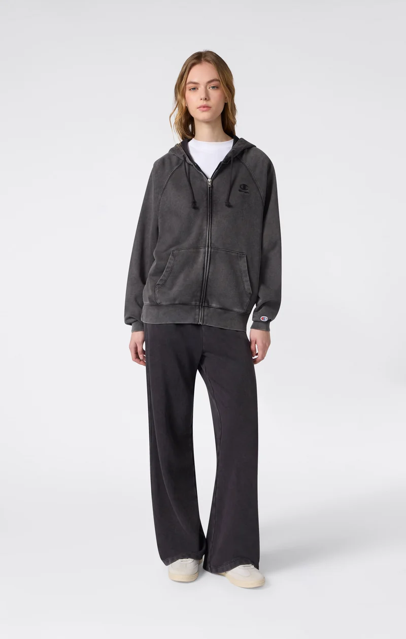 Women’s Washed Effect Full Zip Hoodie Icons
