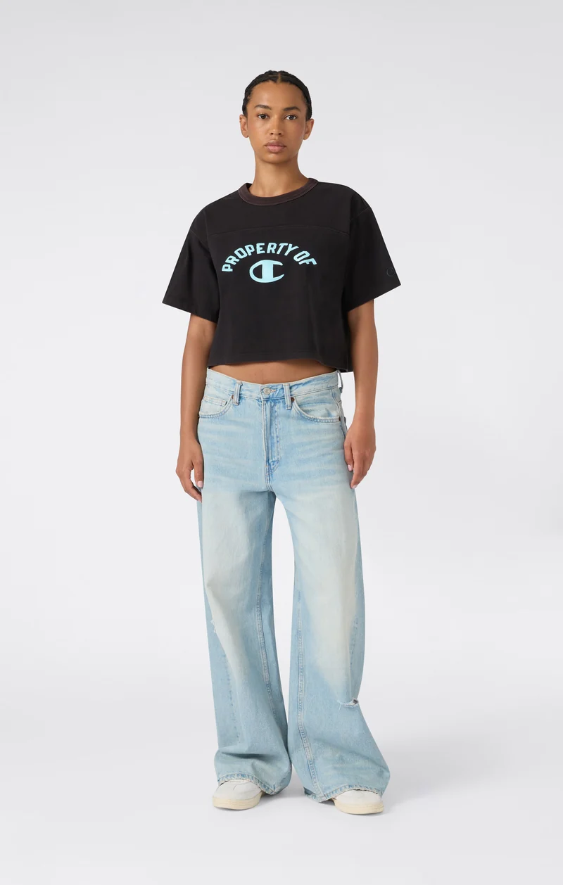 Women’s Cropped Crewneck T-Shirt Time Capsule