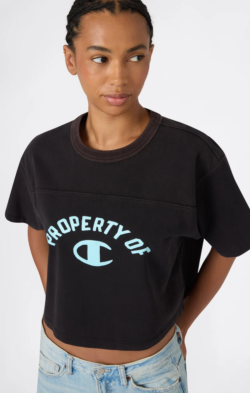 Women’s Cropped Crewneck T-Shirt Time Capsule