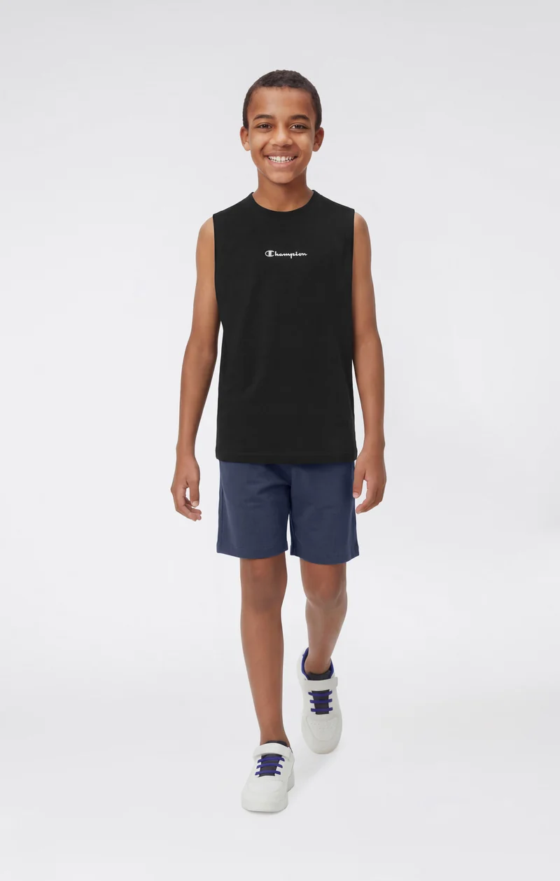 Boys’ Tank Top with Small Logo Icons
