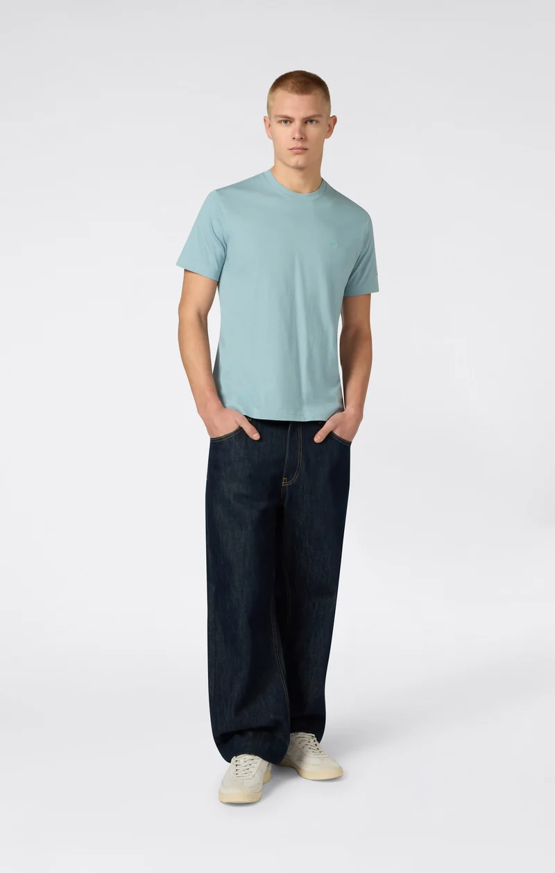 Men’s T-Shirt with Small C Embroidery Logo Icons