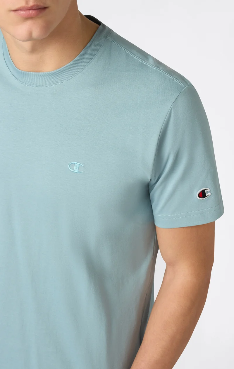 Men’s T-Shirt with Small C Embroidery Logo Icons