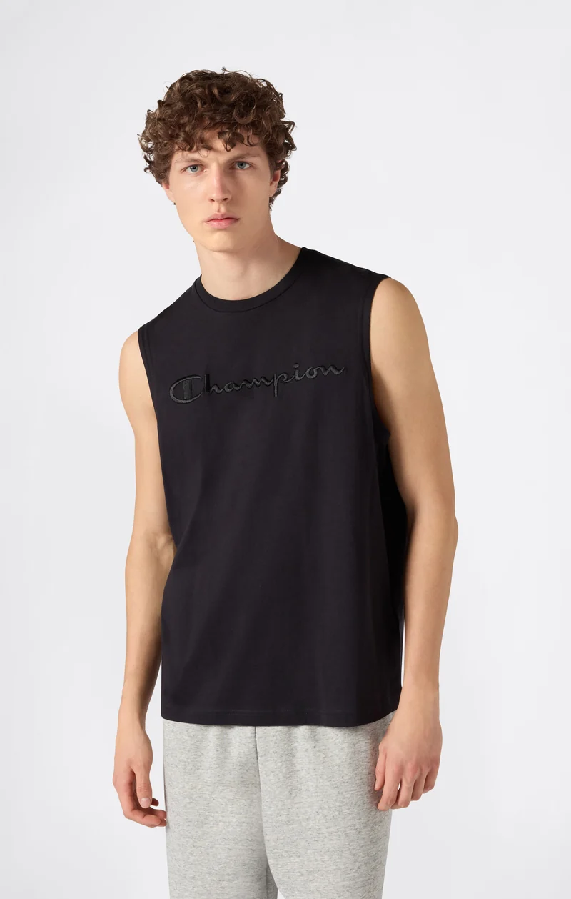 Men’s Tank Top with Maxi Embroidery Logo Icons