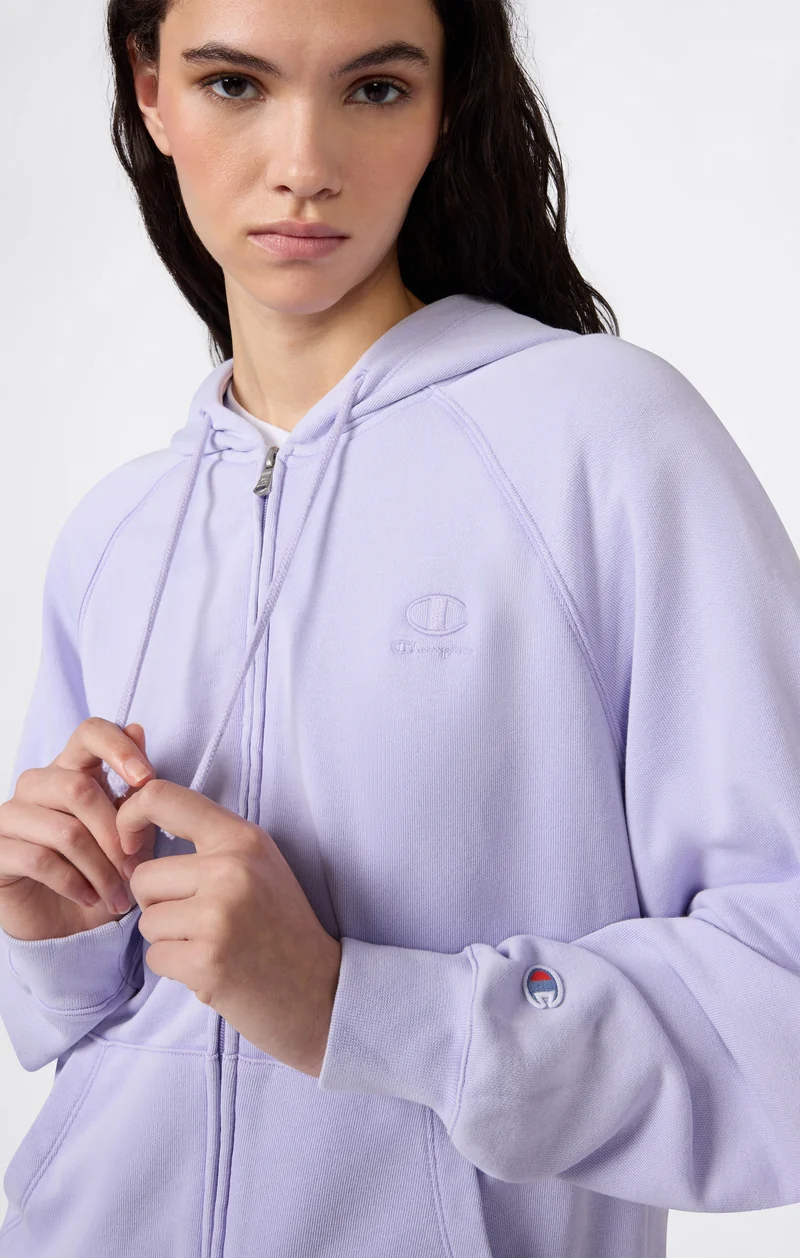 Women’s Washed Effect Full Zip Hoodie Icons