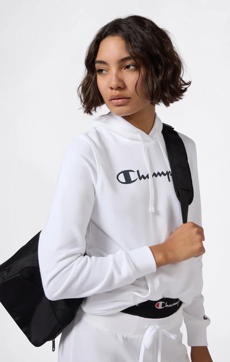 Lightweight Hoodie with Maxi Logo for Women