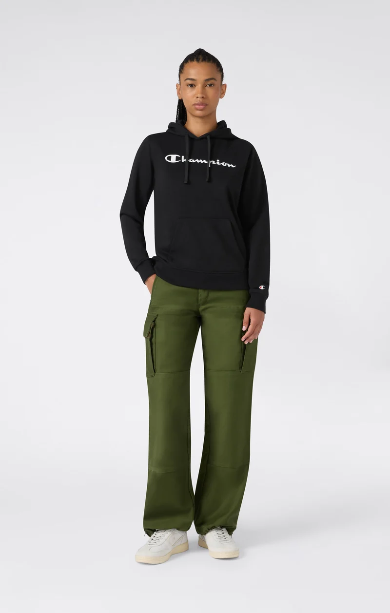 Lightweight Hoodie with Maxi Logo for Women