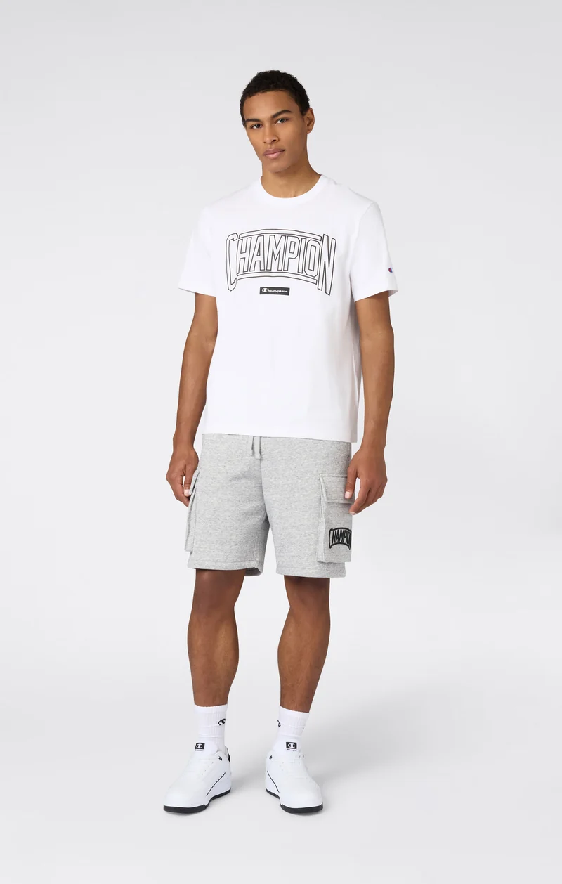 Men’s Crewneck T-Shirt With Puff Print Logo