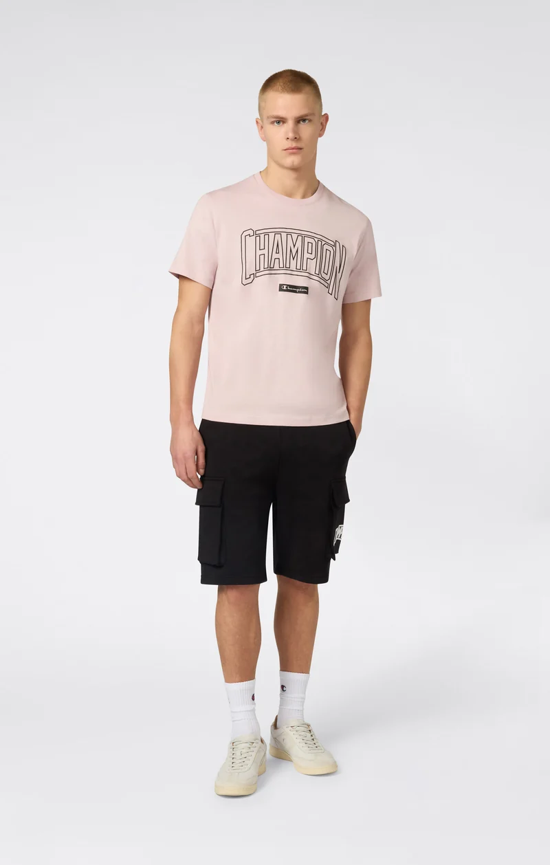 Men’s Crewneck T-Shirt With Puff Print Logo