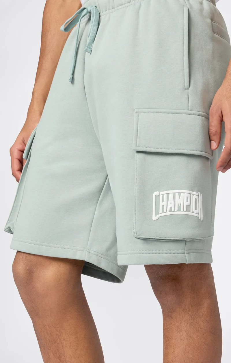 Men’s Cargo Shorts With Brushed Interior And Logo
