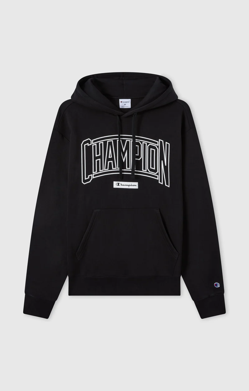 Men’s Hooded Sweatshirt With Brushed Interior And Puff Print Logo