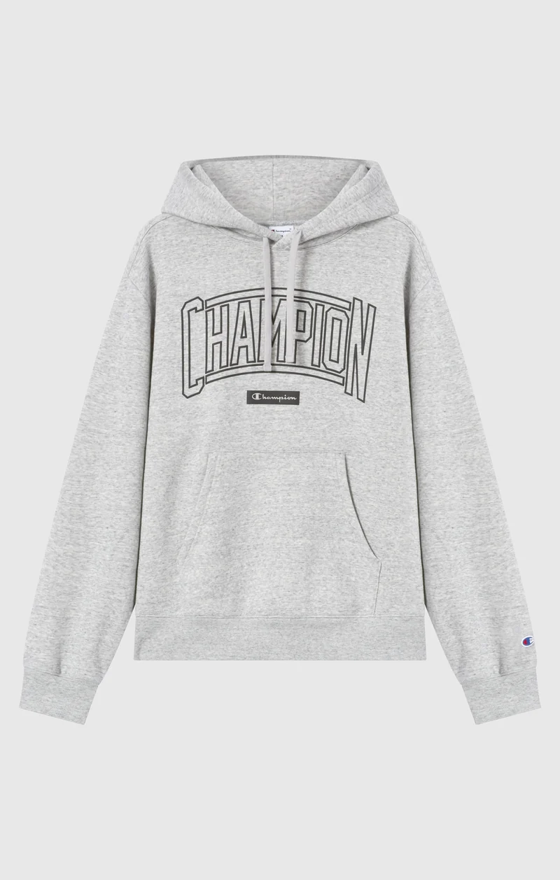 Men’s Hooded Sweatshirt With Brushed Interior And Puff Print Logo
