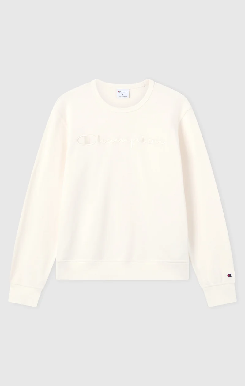 Men’s Lightweight Crewneck Sweatshirt with Tonal Logo Icons