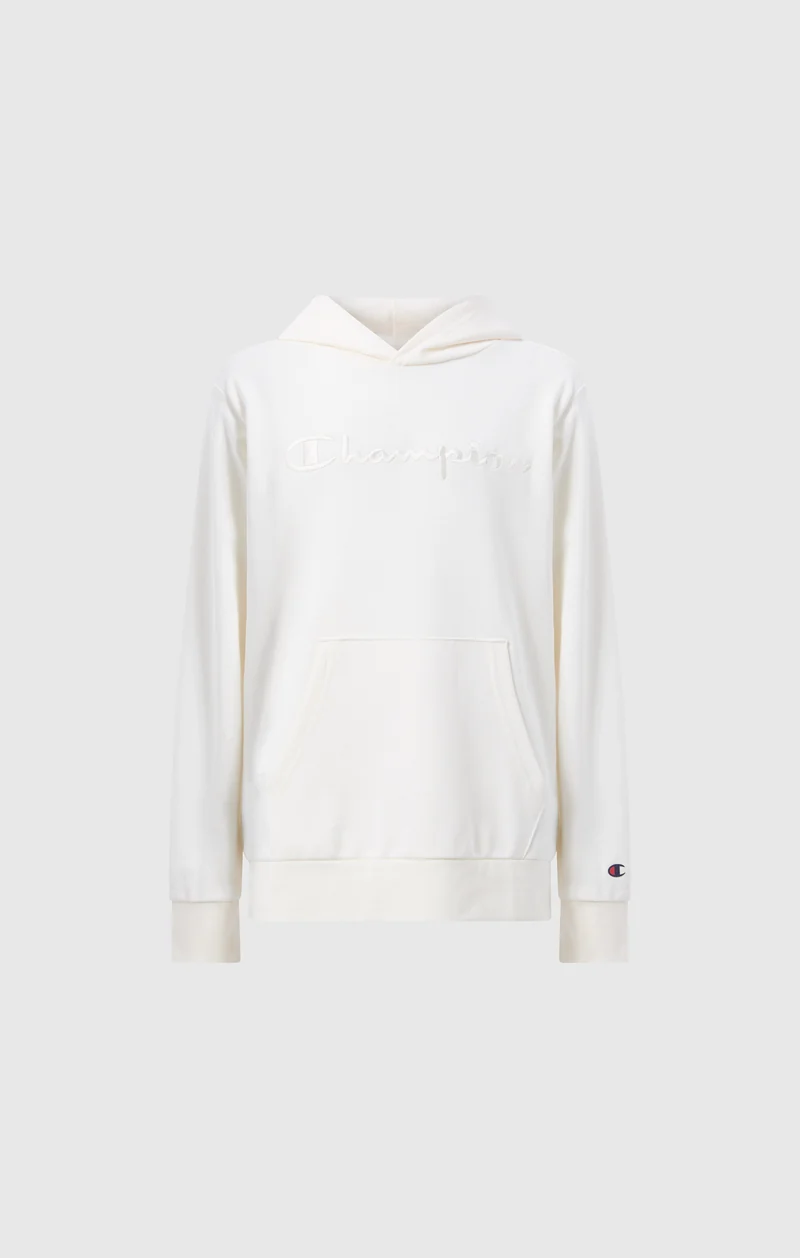 Boys’ Lightweight Hooded Sweatshirt with Tonal Embroidered Maxi Logo Icons