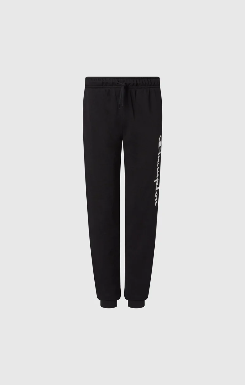 Boys’ Lightweight Jogger Pants with Rib Cuffs and Maxi Printed Logo