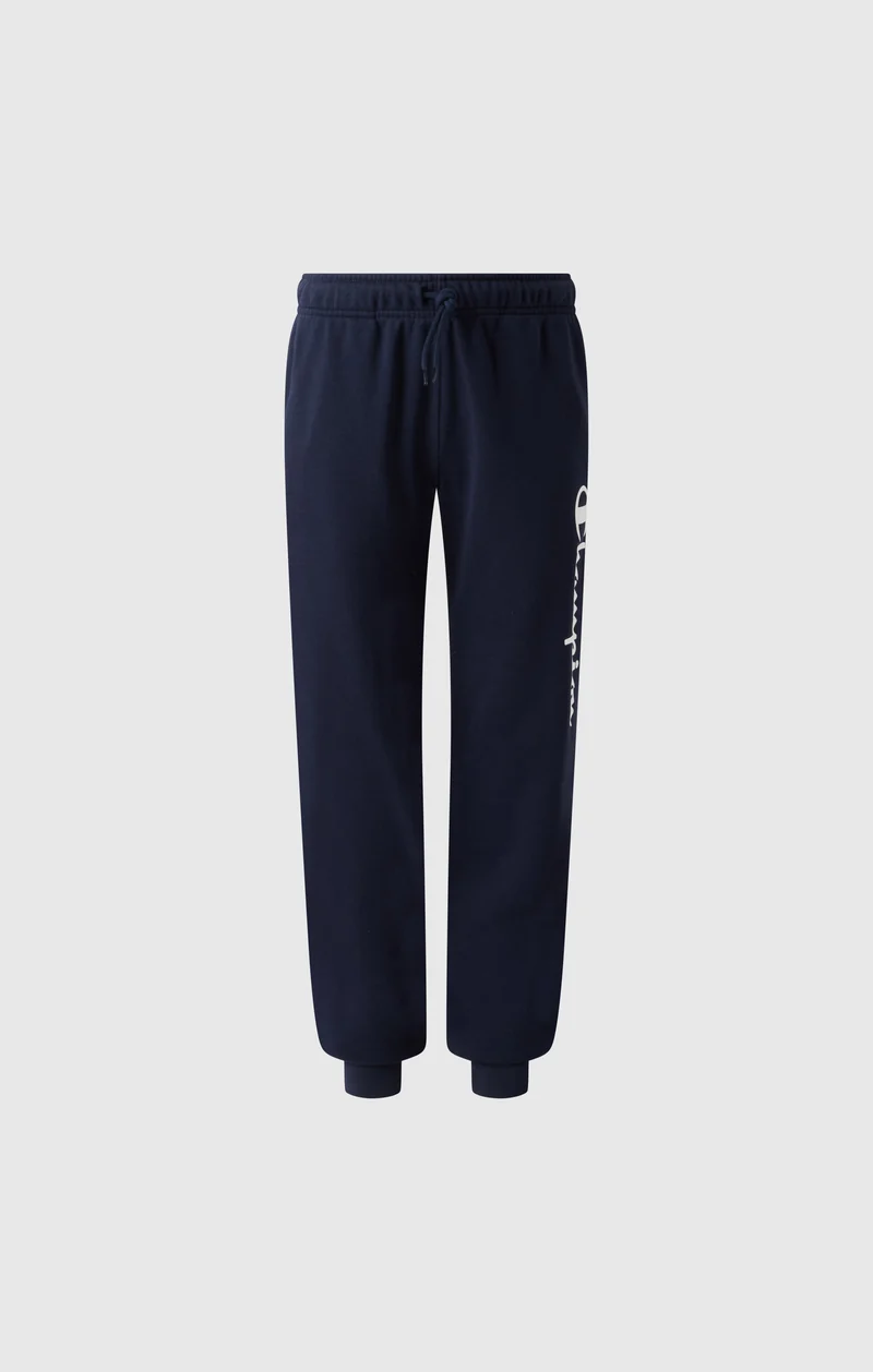 Boys’ Lightweight Jogger Pants with Rib Cuffs and Maxi Printed Logo