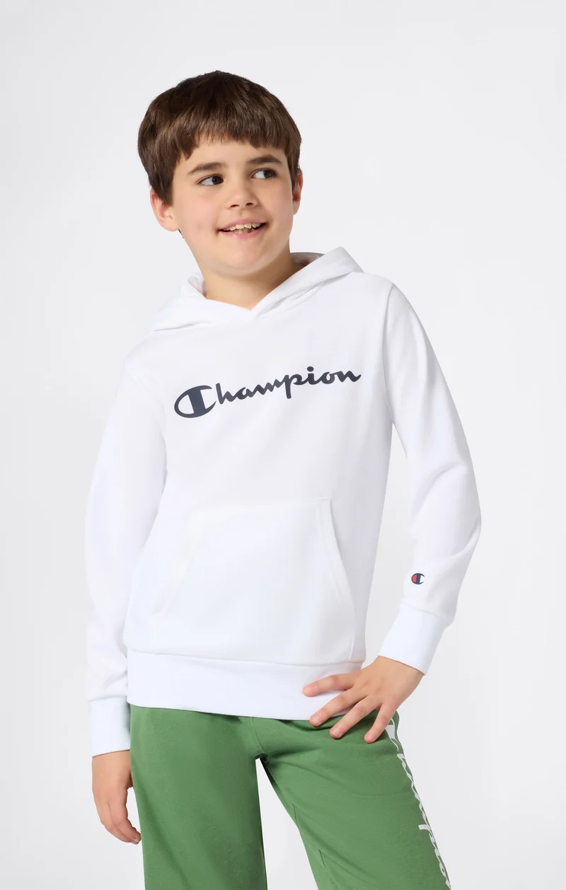 Boys’ Lightweight Hooded Sweatshirt with Maxi Printed Logo