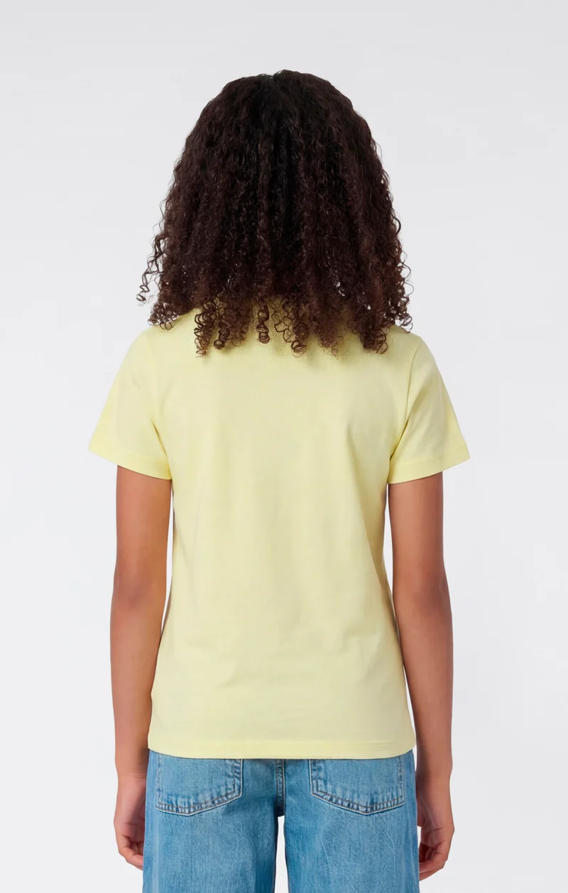 Girls' Crewneck T-shirt Slim Fit Icons