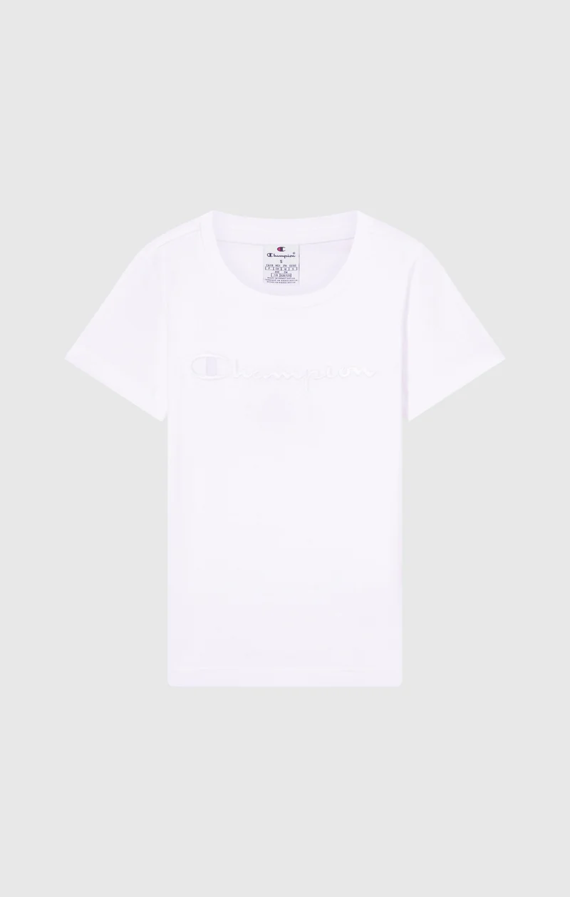 Girls' Crewneck T-shirt Slim Fit Icons