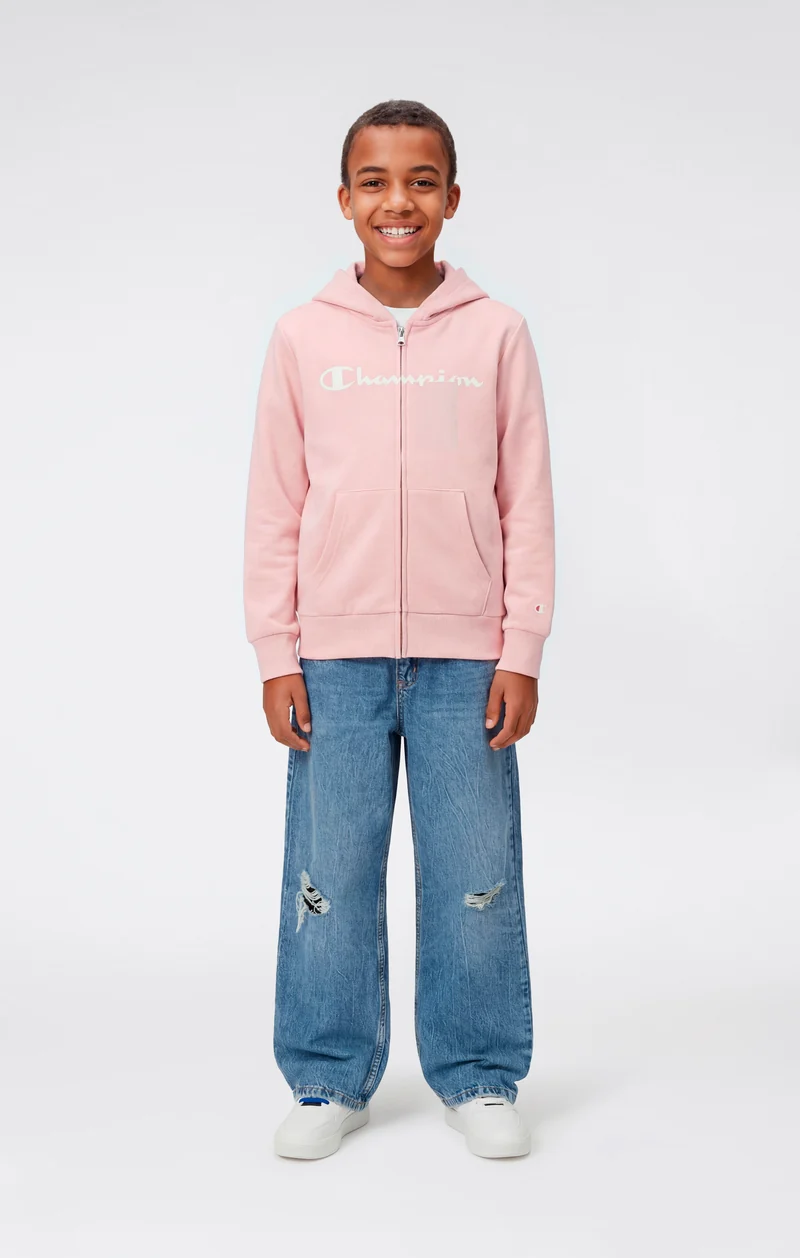 Boys' Full Zip Hoodie with Maxi Logo