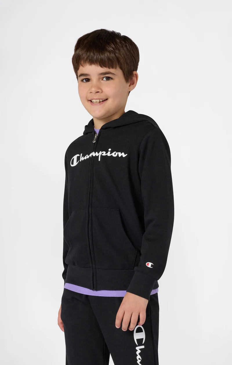 Boys' Full Zip Hoodie with Maxi Logo
