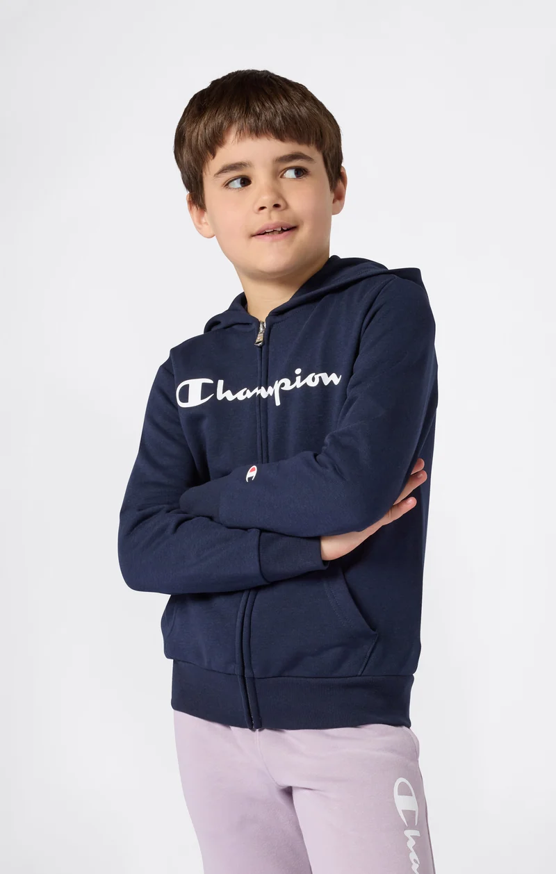 Boys' Full Zip Hoodie with Maxi Logo